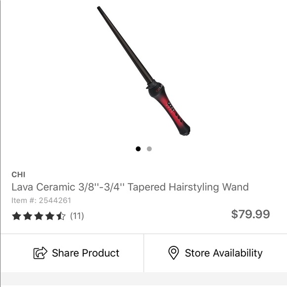 chi lava tapered wand